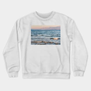 Sunset Waves and Mountains Crewneck Sweatshirt